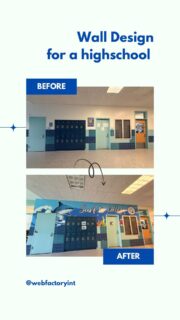 From concept to reality 😍🌊 Aquarium Concept

Wall Design for a High School ✨ Before + Proposal + Final Result

#WallDesign #SchoolDesign #beforeandafter #webfactoryint #morethanwebandideas